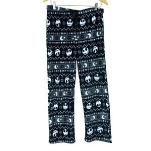 DISNEY Tim Burton's The Nightmare Before Christmas Pajama Bottoms M Black/Gray